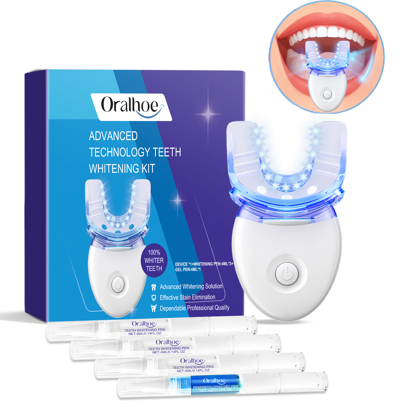 ชุดอุปกรณ์ฟอกสีฟันแบบมืออาชีพด - Teeth Whitening Kit บทวิจารณ์และราคา