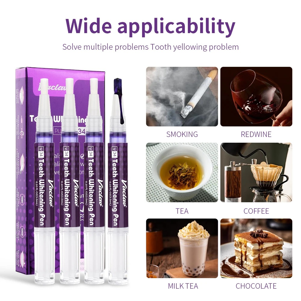 ปากกาเจลฟอกสีฟันสีม่วง วาคลาฟ  - Teeth Whitening Near Me บทวิจารณ์และราคา
